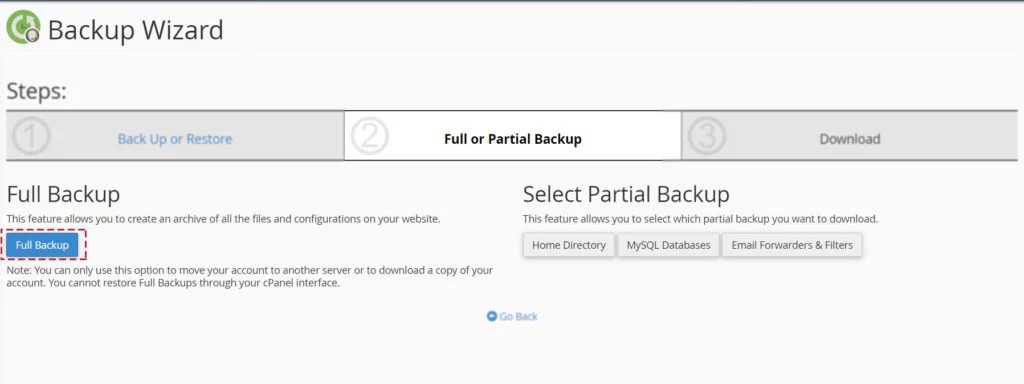 Full Backup